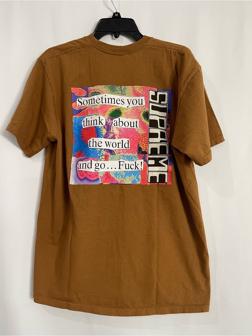 Supreme Brown Graphic tee shirt men’s large